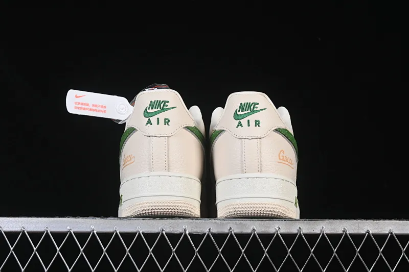 All categories Nk Air Force 1 Air Force series Nk Air Force 1 Low Air Force low-top Nike Air Force 1'07 Low Gucci co-branded white brown green Air Force 1 low-top casual sneakers YF9511-804
